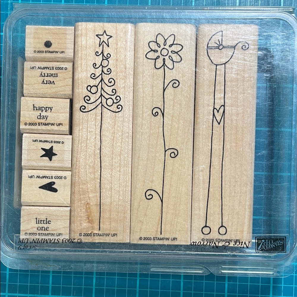 Stampin' Up! Wooden Stamp Set - Nice & Narrow